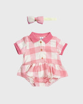 Body Con Balaca Cuadros Frambuesa